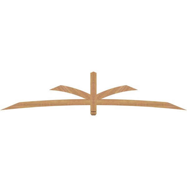 Ekena Millwork Davenport Timber Gable Bracket, Western Red Cedar, 108"W x 22"H x 1 1/2"D x 3 1/2"F, 5/12 Pitch GBW108X22X0204DAV00SWR - main